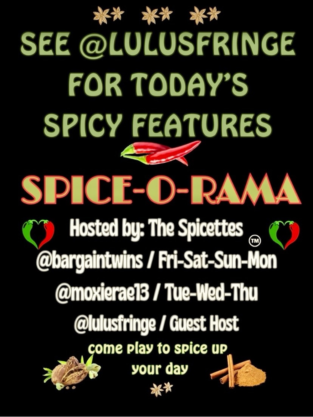 SUNDAY’S UP
WITH FRESH SPICES &
A NEW STAR ANISE
COME FEEL THE HEAT!
STAY SPICY - Picture 14 of 15